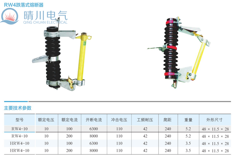 晴川电气专业生产RW4高压熔断器..